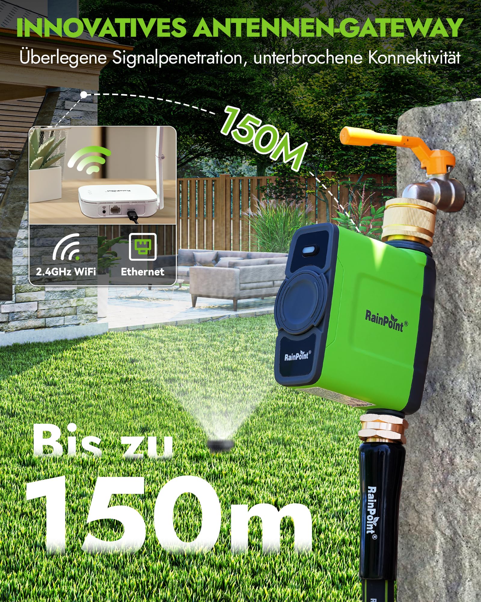RainPoint 2-Zone Irrigation Controller with App | Günstig