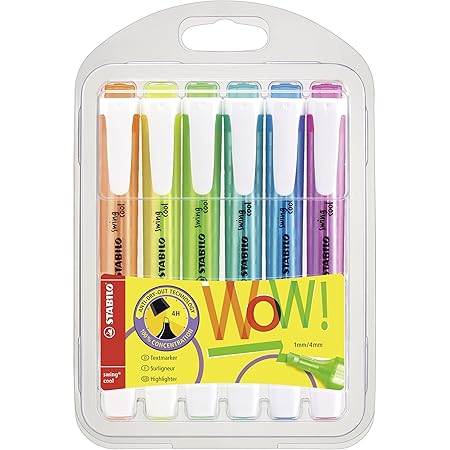 Resaltadores STABILO Swing Cool Pastel - Librería IRBE Bolivia