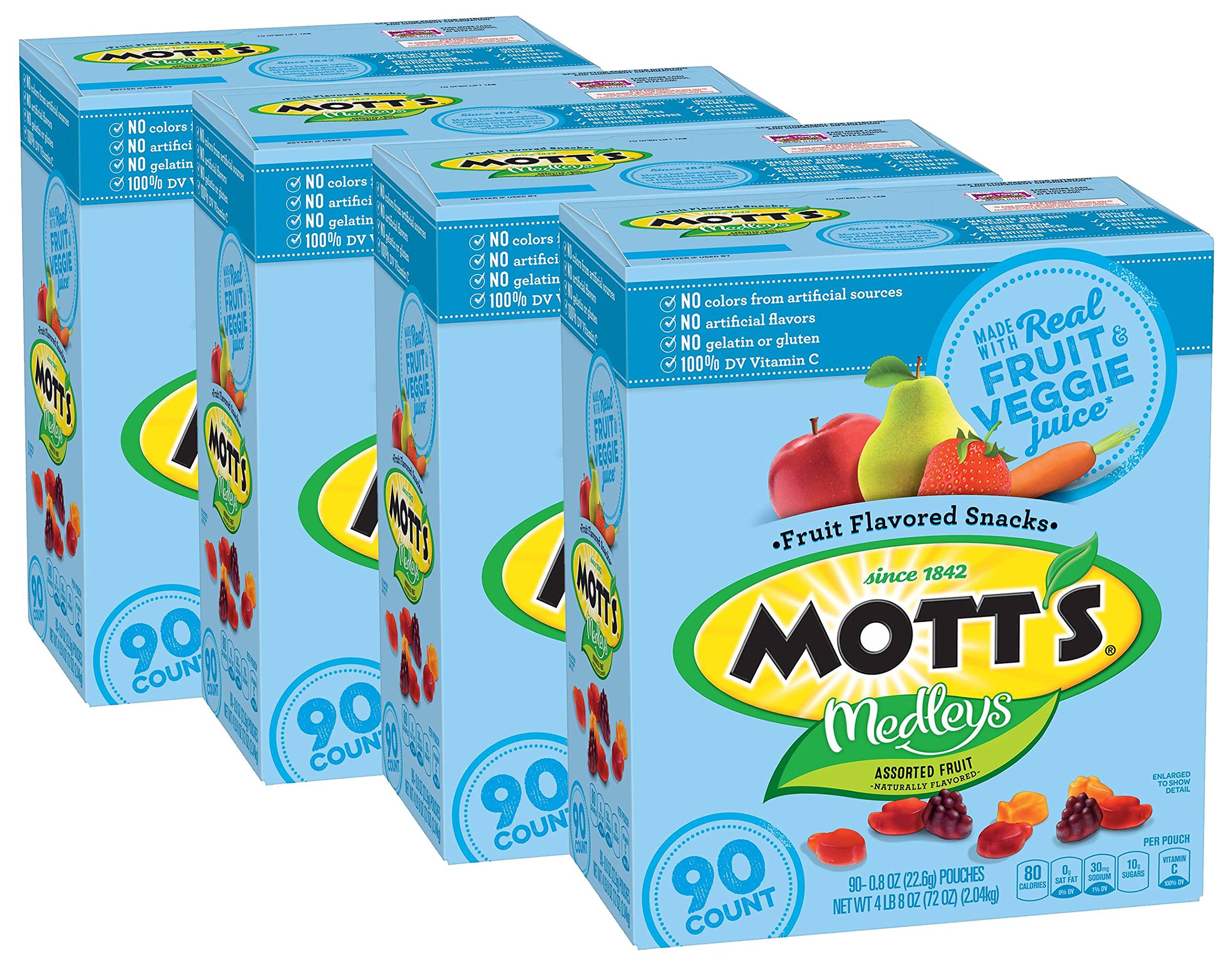 Amazon.com: Mott's Medley Assorted Fruit Flavored Snacks (90 Count