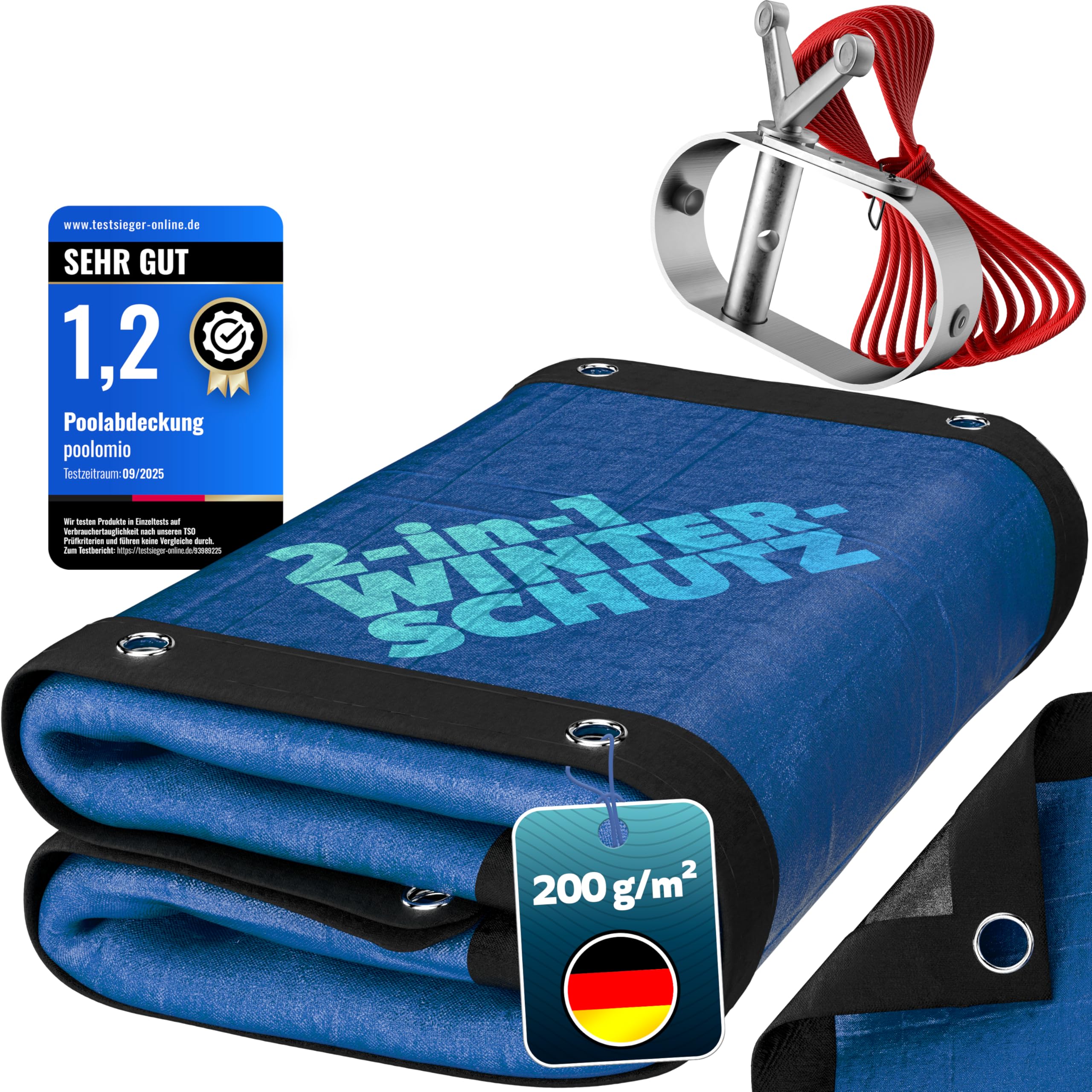 Poolabdeckung Premium Rund Neu