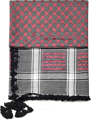 Miniatura 3 de Bufanda Shemagh de gran calidad, de gran calidad, para árabe, militar, táctica, desierto, bufanda (48 x 48 pulgadas)