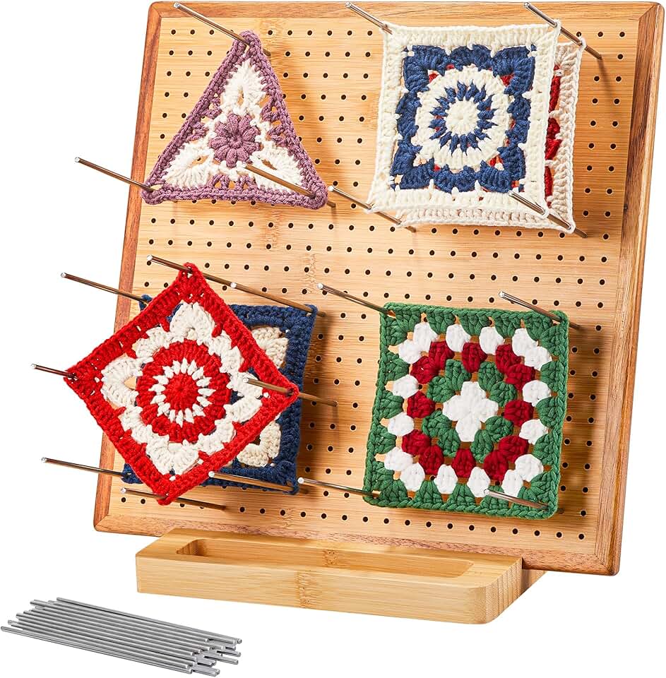 Crochet Blocking Board with Pegs
