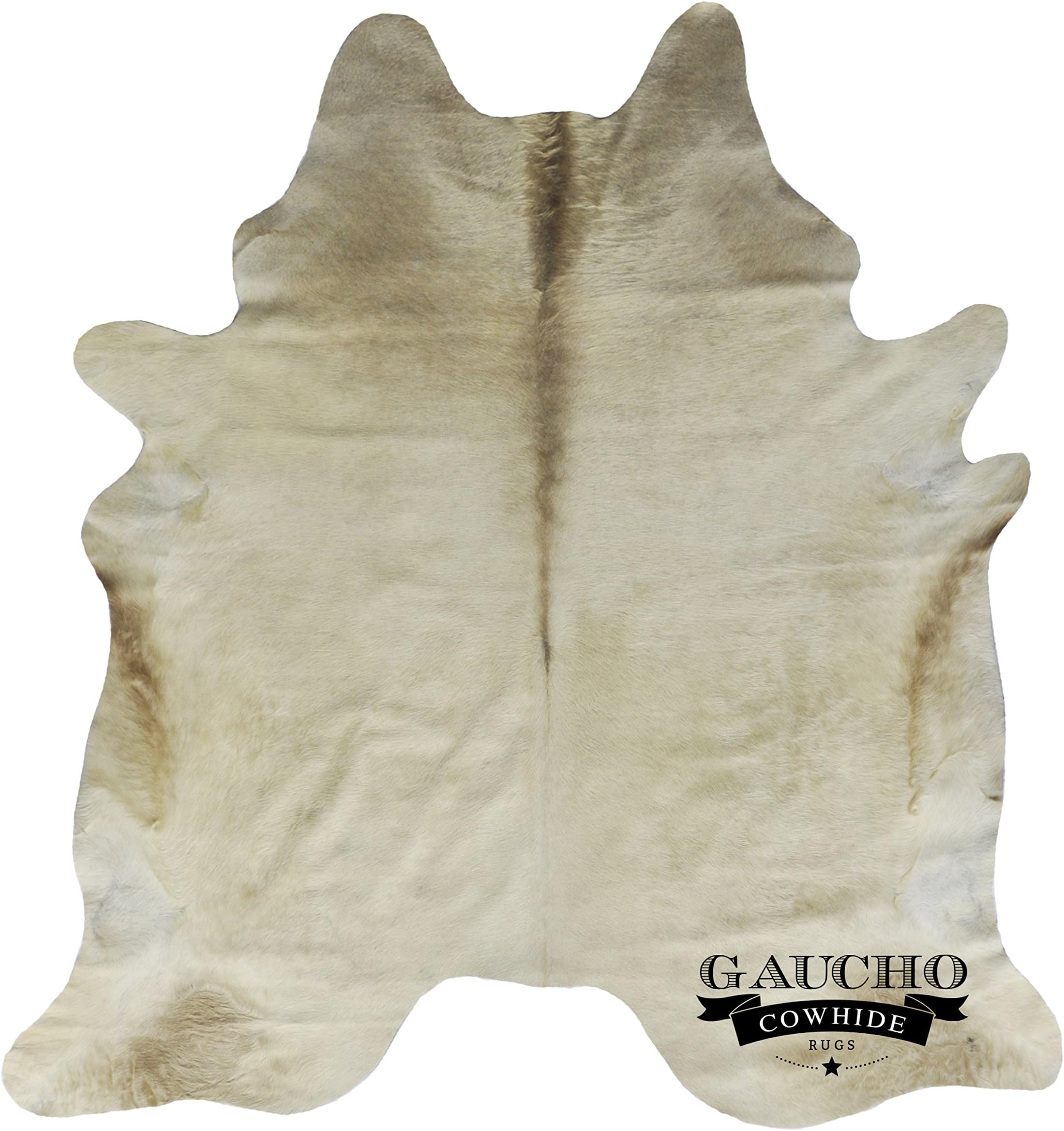 Unique Champagne (Light Beige) Cowhide 5 x 7