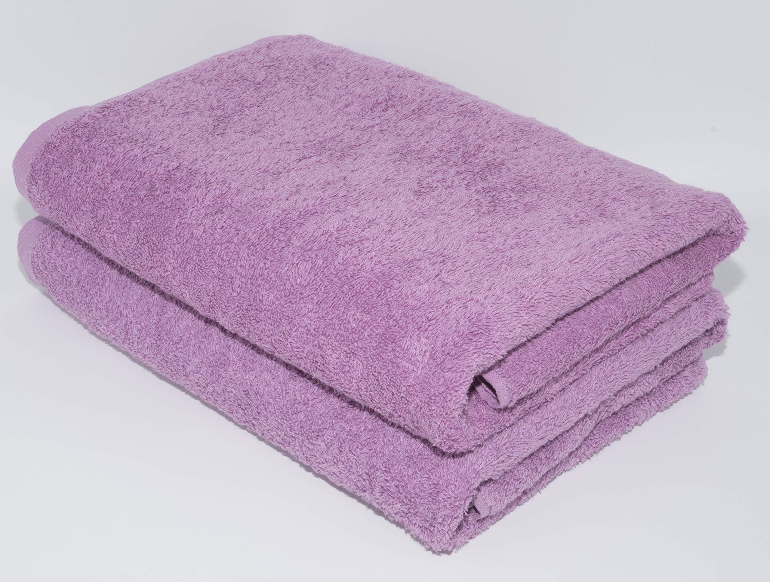 LIGHT TURQUOISE 2 X BATH TOWELS SET, 70X140 LARGE SIZE 100% NATURAL COTTON 500 GSM THICK ABSORBENT TOWEL, HOTEL QUALITY RINGSPUN — view 53