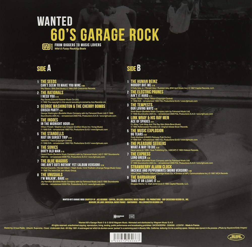 Various Artists - Wanted 60's Garage Rock / Various - Amazon