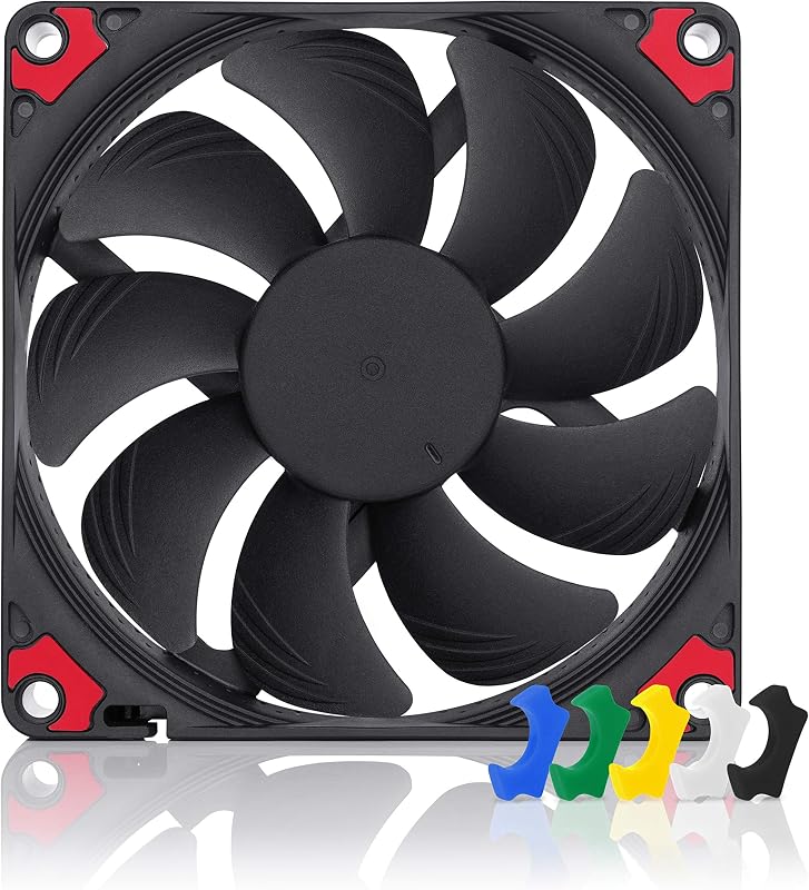 Noctua NF-A9x14 HS-PWM chromax.Black.swap, High-Performance Quiet Fan 92mm | High Airflow, Low Noise, 14mm Slim Fan, for PC and Electronics Cooling, Customisable Colour Pads, 2500rpm 4-Pin PWM