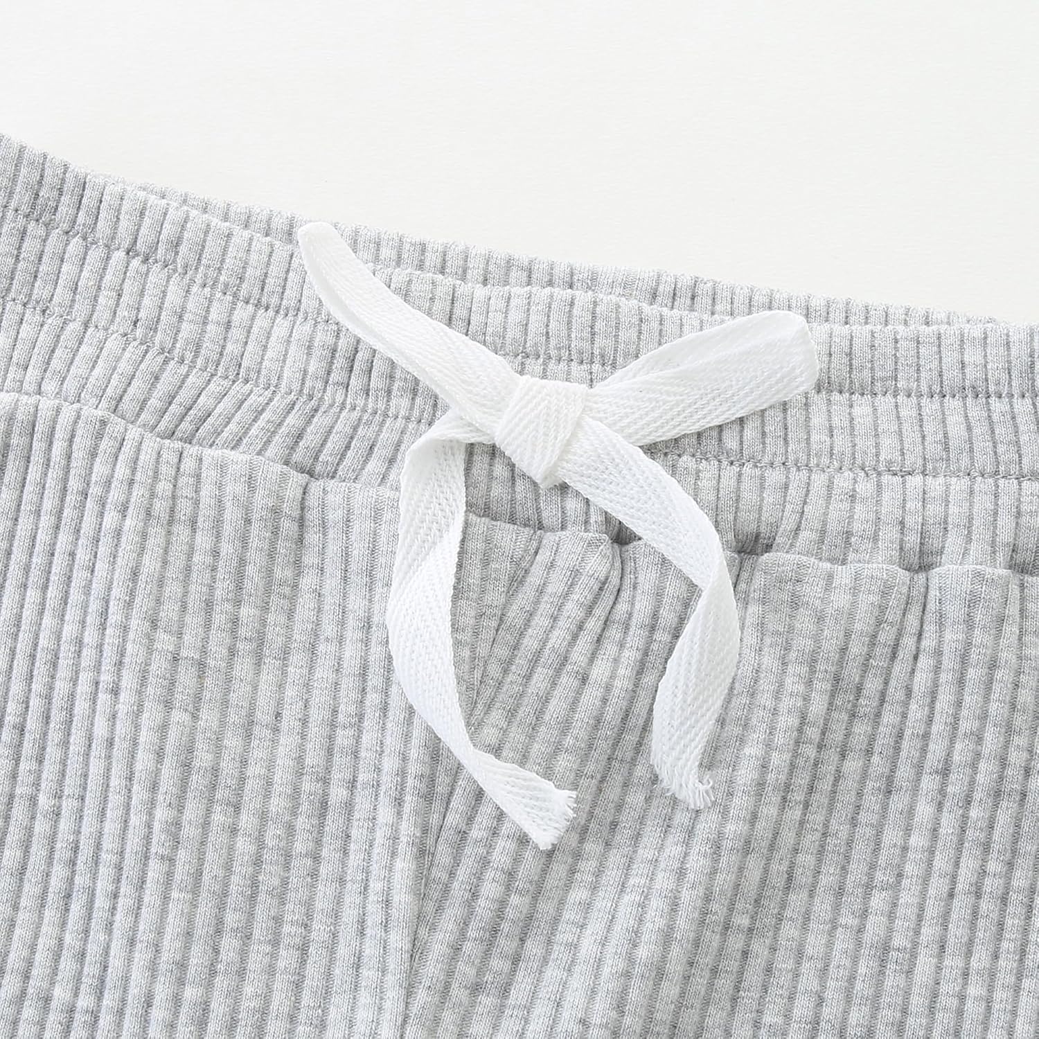 Newborn Baby Boy Girl Clothes Infant Ribbed Romper Cotton Long Sleeve Pant Sets for 0~18M Infant - Image 5