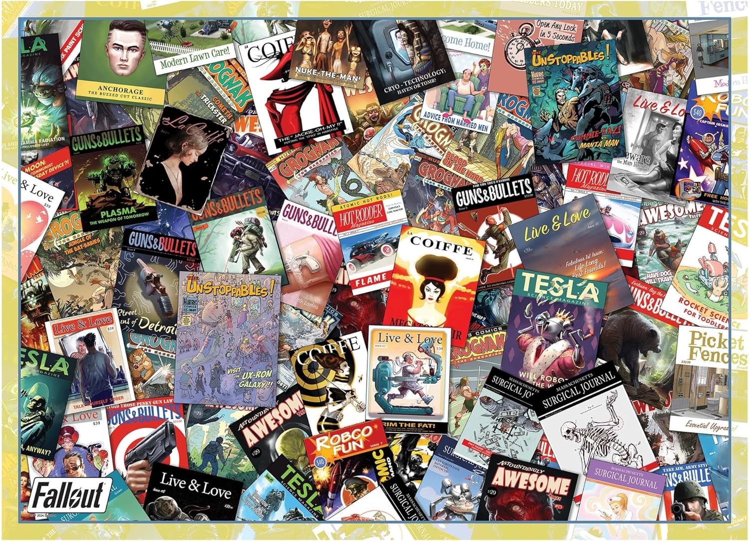 Fallout Covering The Wasteland 1000-Piece Jigsaw Puzzle for Adults | 28 x 20 Inches