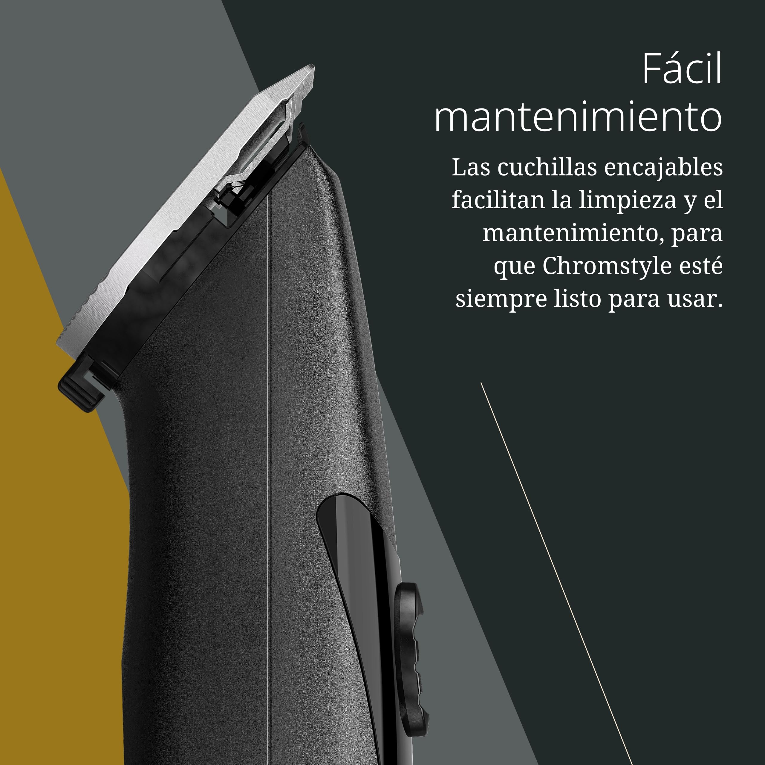 Wahl Chromstyle, Cortapelos Inalámbrico, Cuchillas Desmontables 0,7 a 3 mm | Cortapelos con Cable e Inalámbrico, Cuchillas Desmontables 0,7 a 3 mm, Motor Controlado por Chip, hasta 90 Minutos, LED