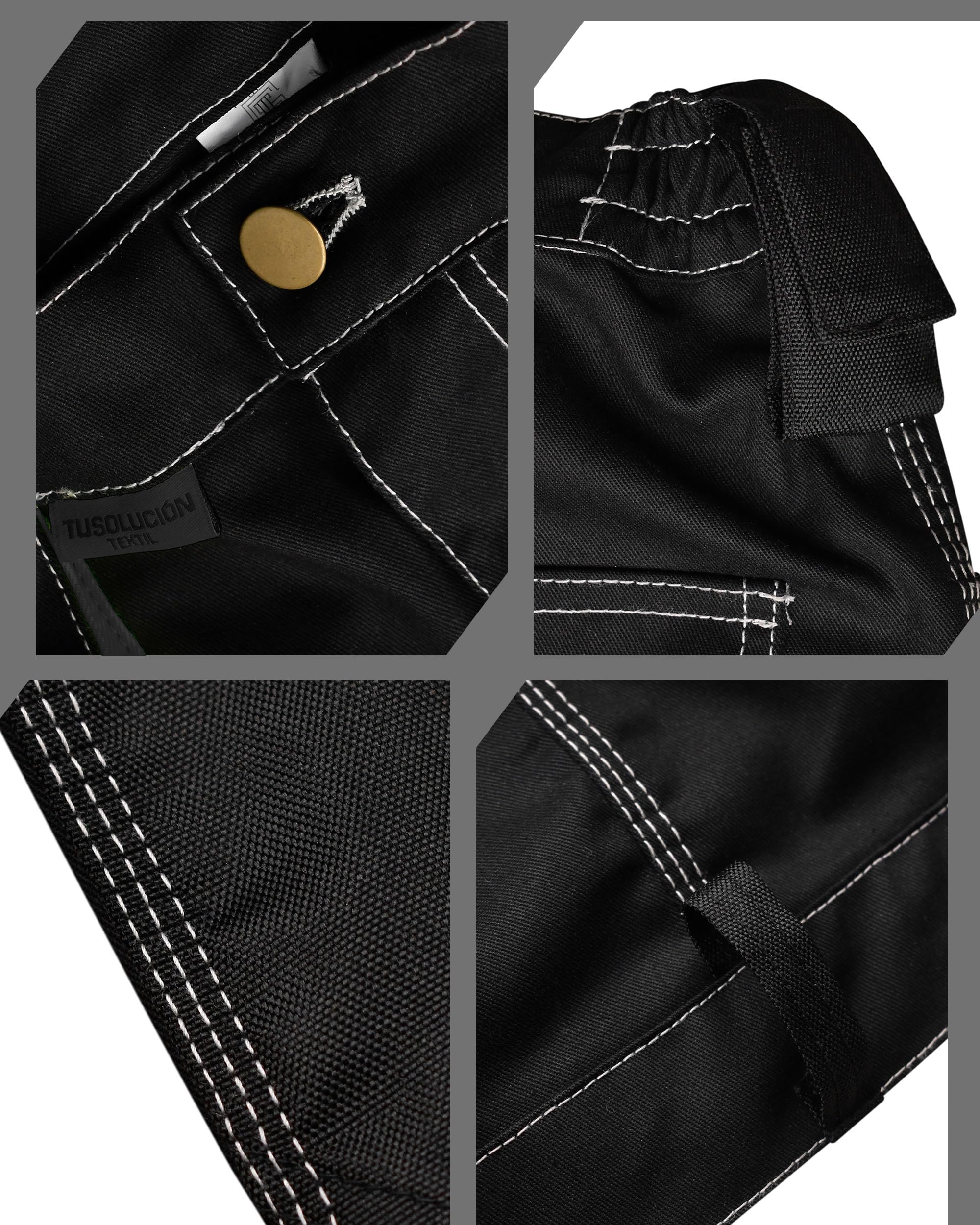 TU SOLUCION TEXTIL DISEÑO & PRODUCCION TEXTIL Pantaloni da lavoro da uomo – Pantaloni Cargo per lavoro – Multi-tasche – Tasche alle ginocchiere
