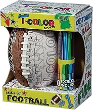 Franklin Sports iColor Kids Mini Football or Soccerball- Custom Color Youth JuniorBall with Markers Included - Design Your OwnBall