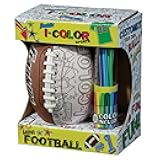 Franklin Sports iColor Kids Mini Football or Soccerball- Custom Color Youth JuniorBall with Markers Included - Design Your OwnBall