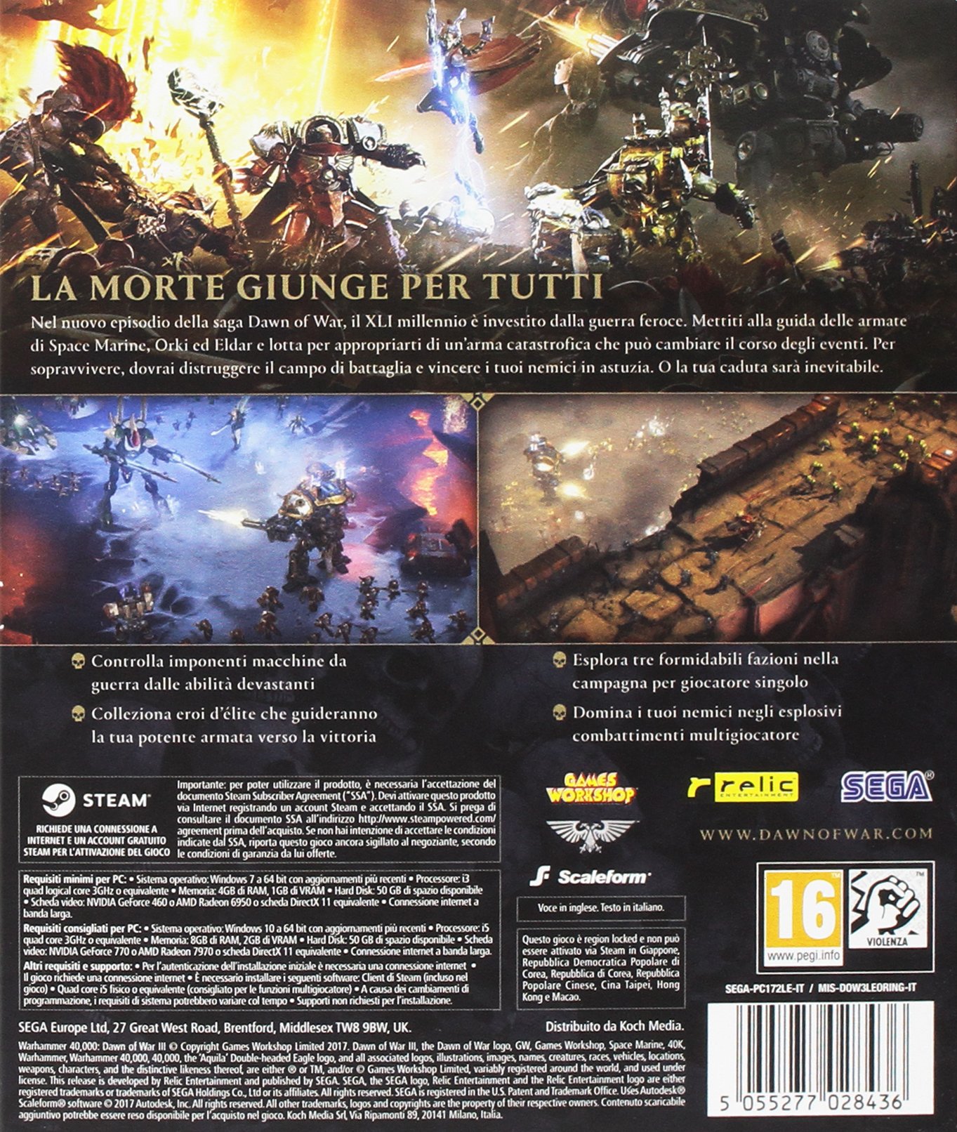 Warhammer 40,000: Dawn of War III - Edizione Limitata Day One - PC [Importación italiana]