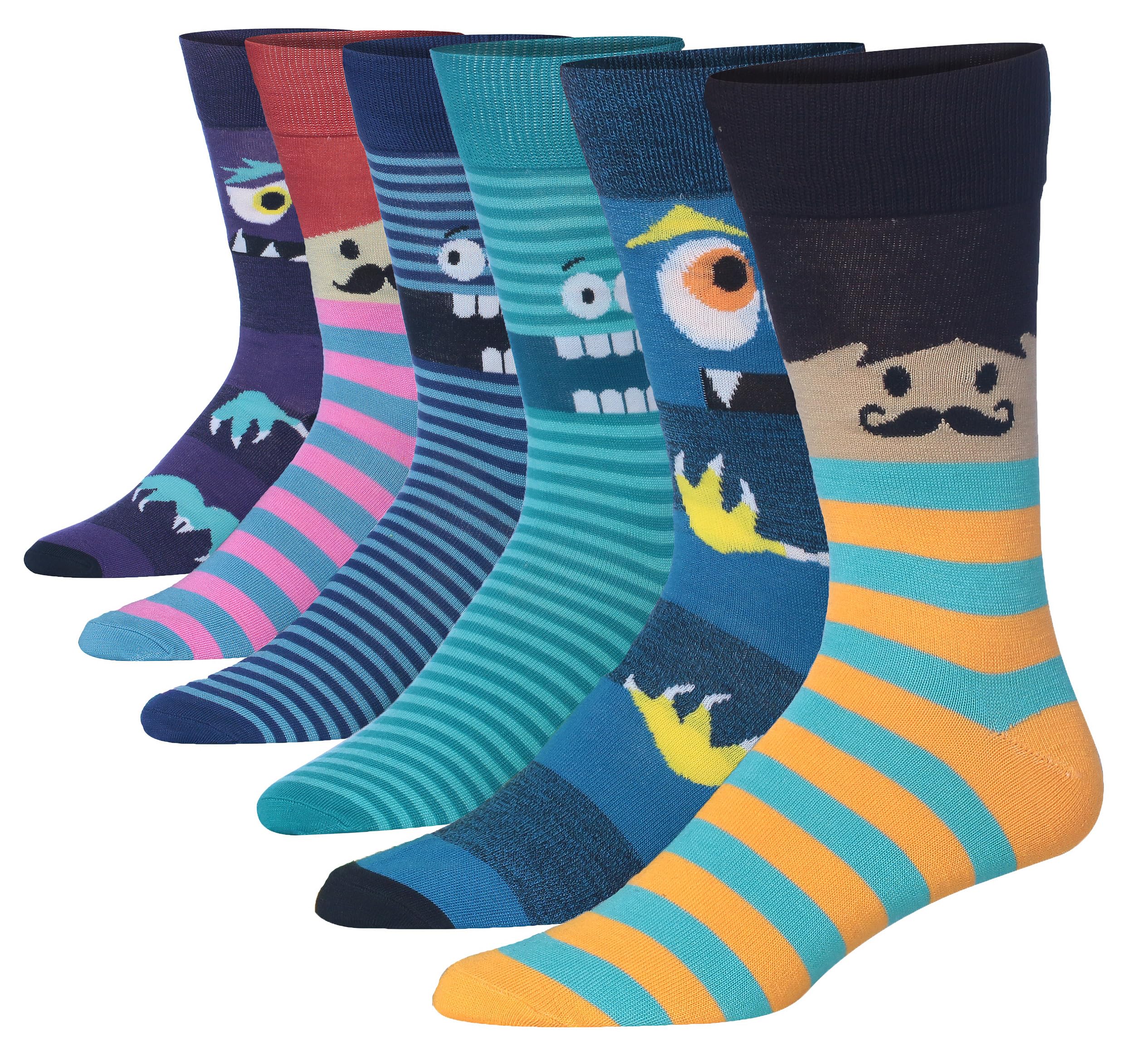 James Fiallo Anzugsocken Herren 6 Paar bunt neu gemustert - Bild 9 von 9