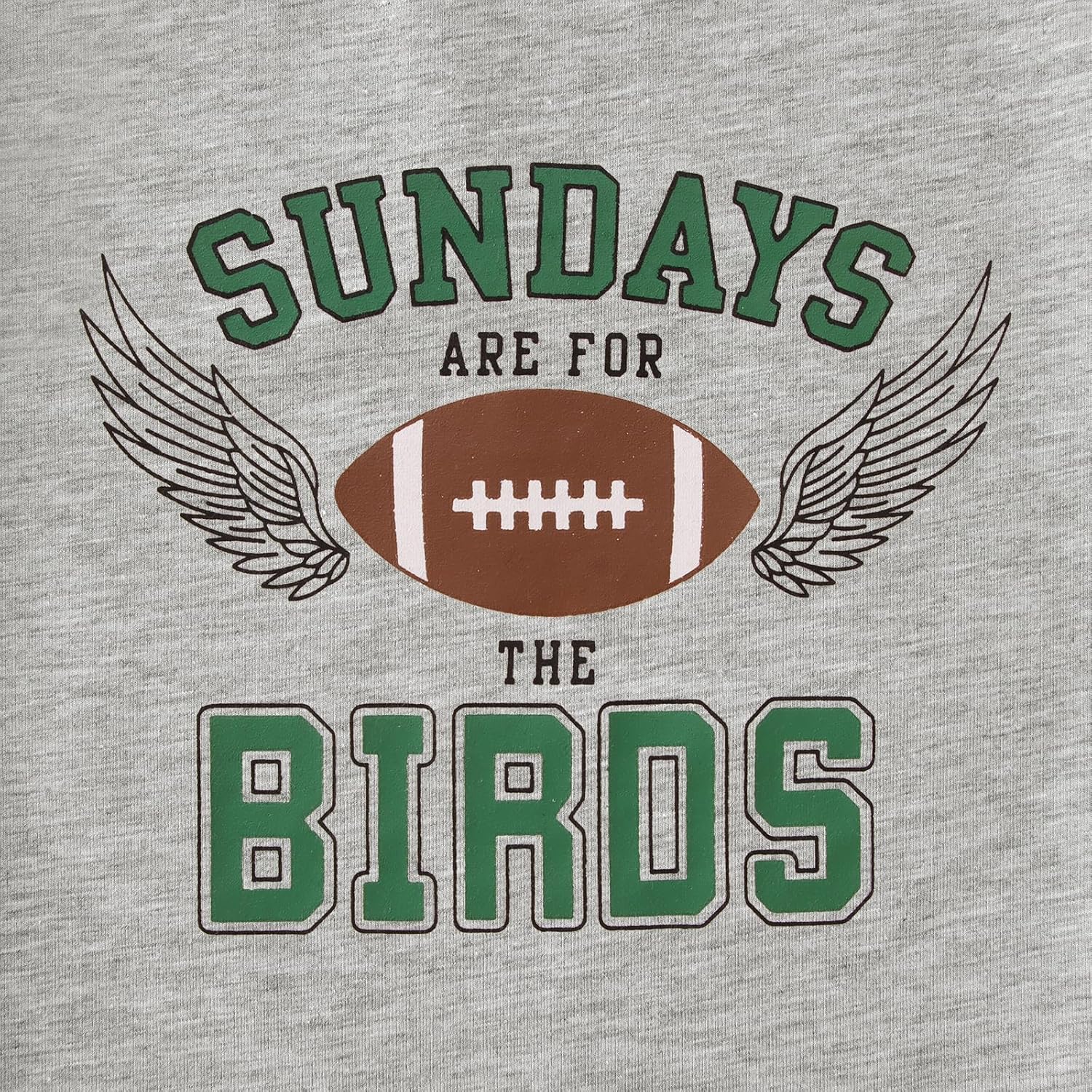MODNTOGA Toddler Girl Boy Game Day Football Graphic Shirt Sundays for The Birds T-Shirt Kids Rugby Sports Fans Tee Tops - Image 6