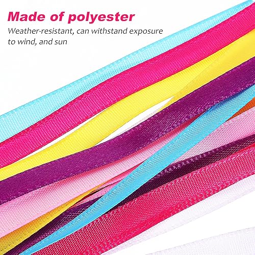 Miniatura 8 de BESPORTBLE Bocina de bicicleta para niños con serpentinas arcoíris, campana de bicicleta para niños y borlas en el manubrio, accesorios de bicicleta