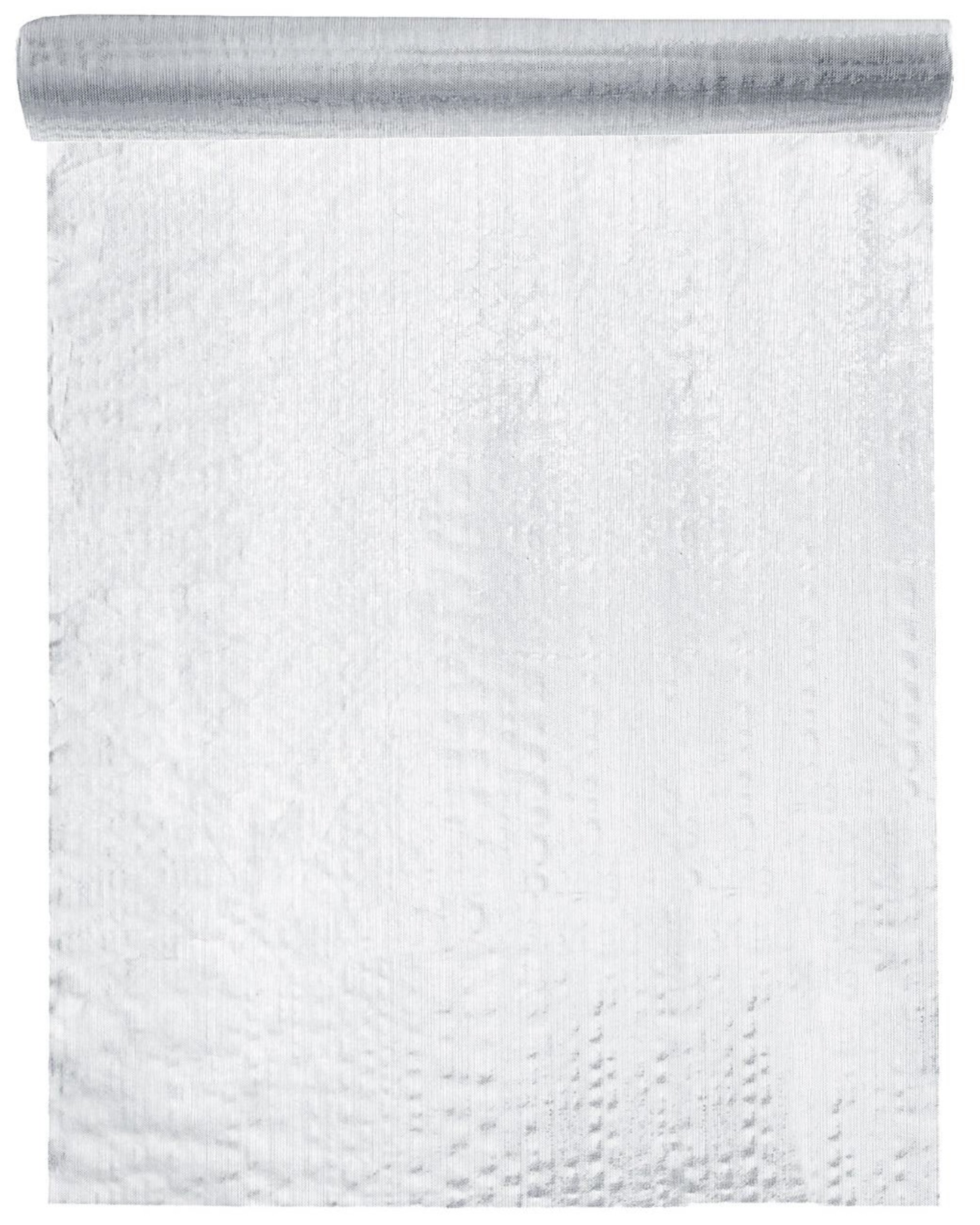 RPRIBBON Beautiful Silver Metallic Organza luxury table runner 28mm x 5m ideal for Christmas, Weddings and all celebrations!