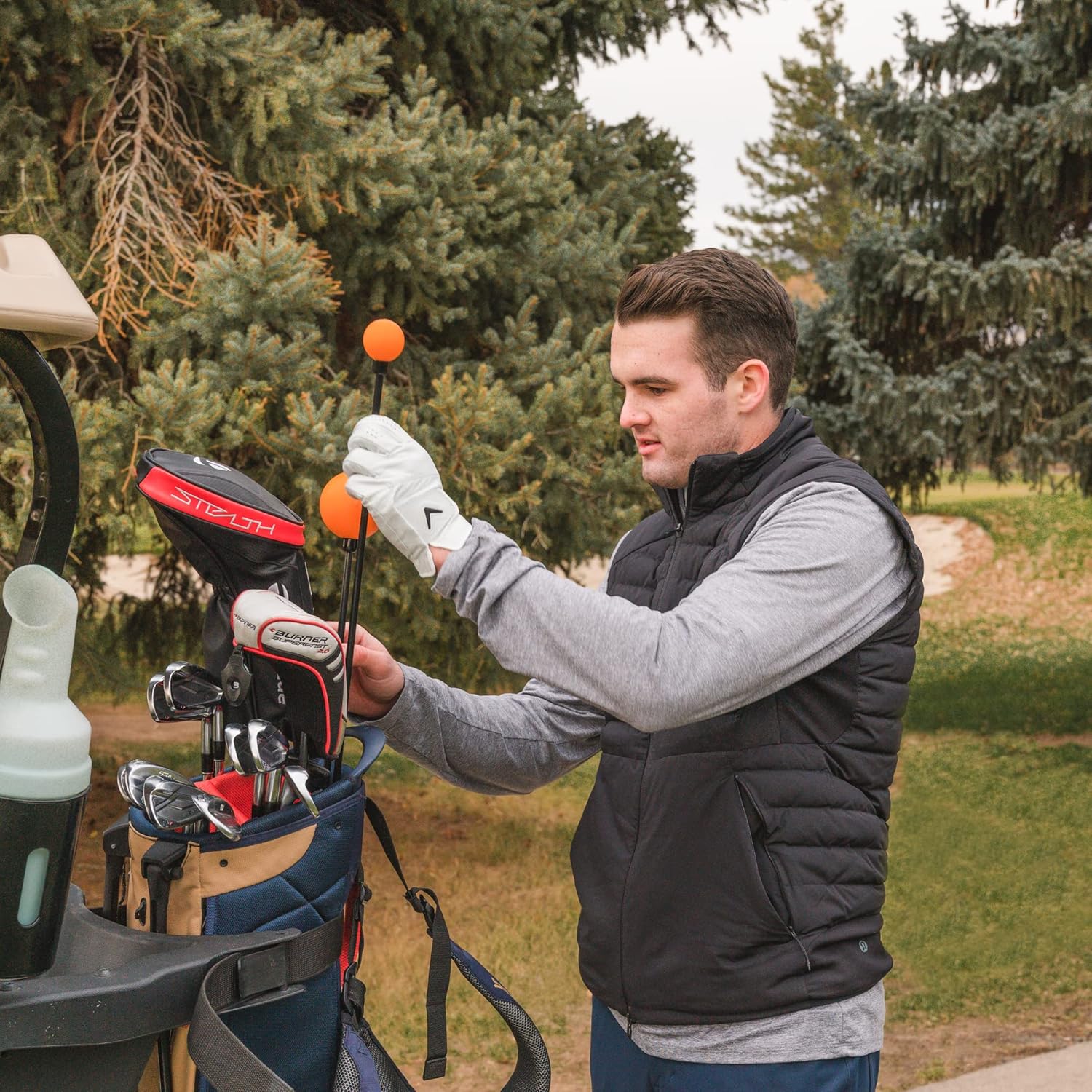 Buy Orange Whip Lightspeed Golf Swing Trainer Aid Patented & Made in USA Speed Stick Improves