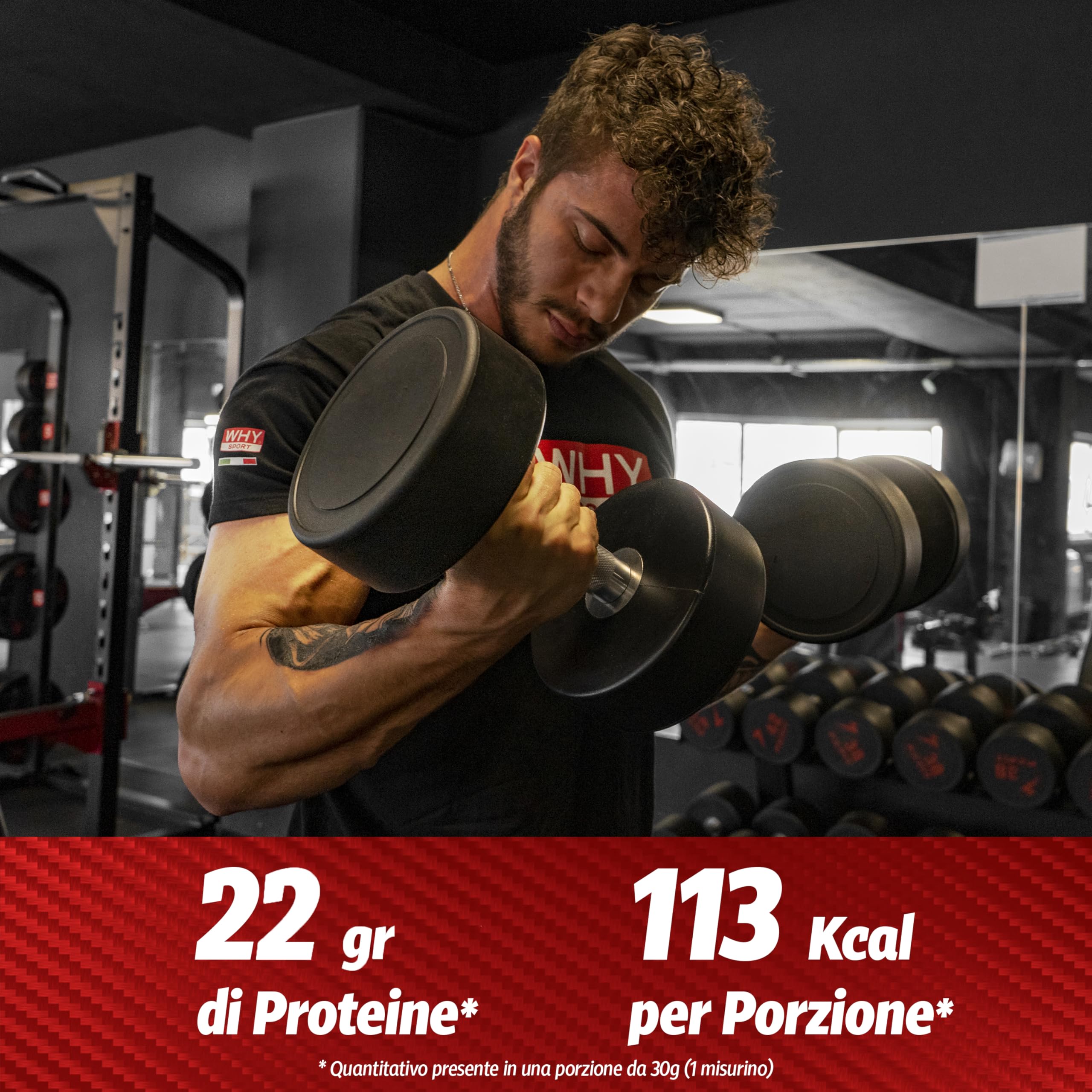 WHY SPORT WPC 100% WHEY - Proteine Whey - Proteine in Polvere per la Massa Muscolare - Senza Glutine - Gusto Cookies & Cream - 2 Kg