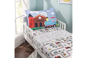 Everyday Kids Choo Choo Train Toddler Microfiber Sheet Set