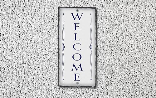 Letrero hecho a mano de pizarra para casa -