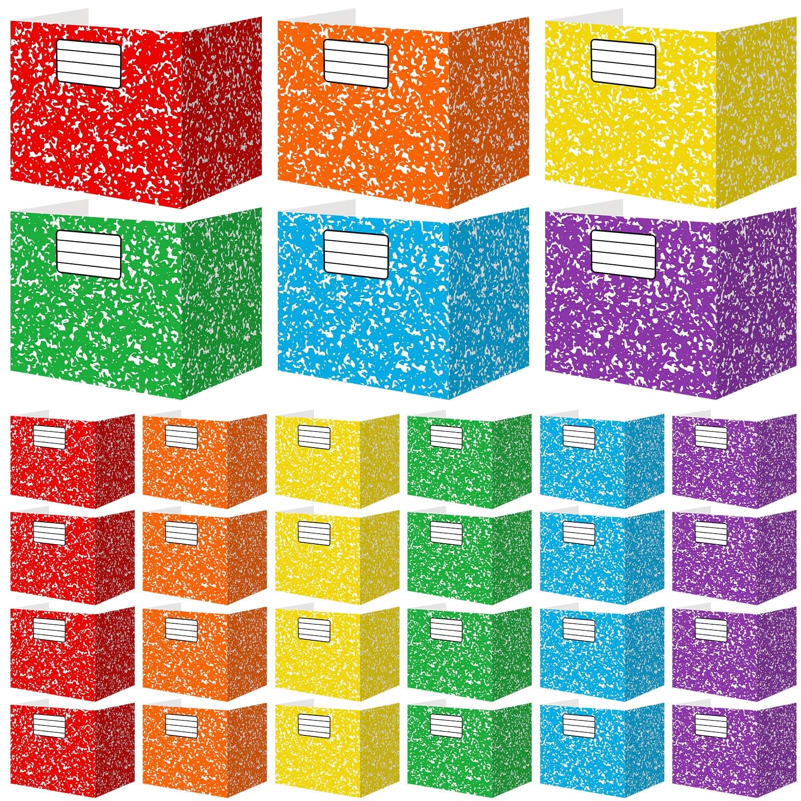 Sabary 24 Pack Desk Dividers for Students,Marble,Colorful
