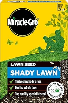 Miracle-Gro Shady Lawn Seed, Child and pet Friendly - Coverage 28m2, 840g Box, Yellow