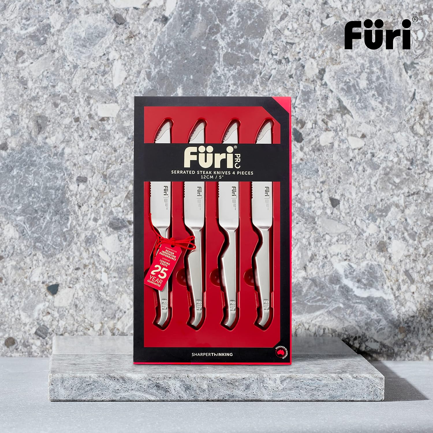 Furi Serrated Steak Knives Set 4 Piece