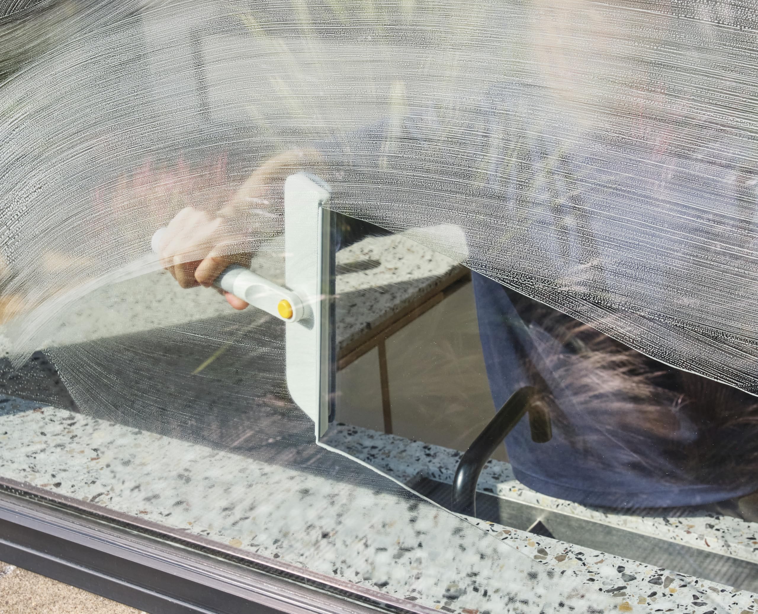 Joseph Joseph CleanTech Set d'Outils de Nettoyage Profond avec Poignée Télescopique, 5 Outils, pour Vitres et Carrelage
