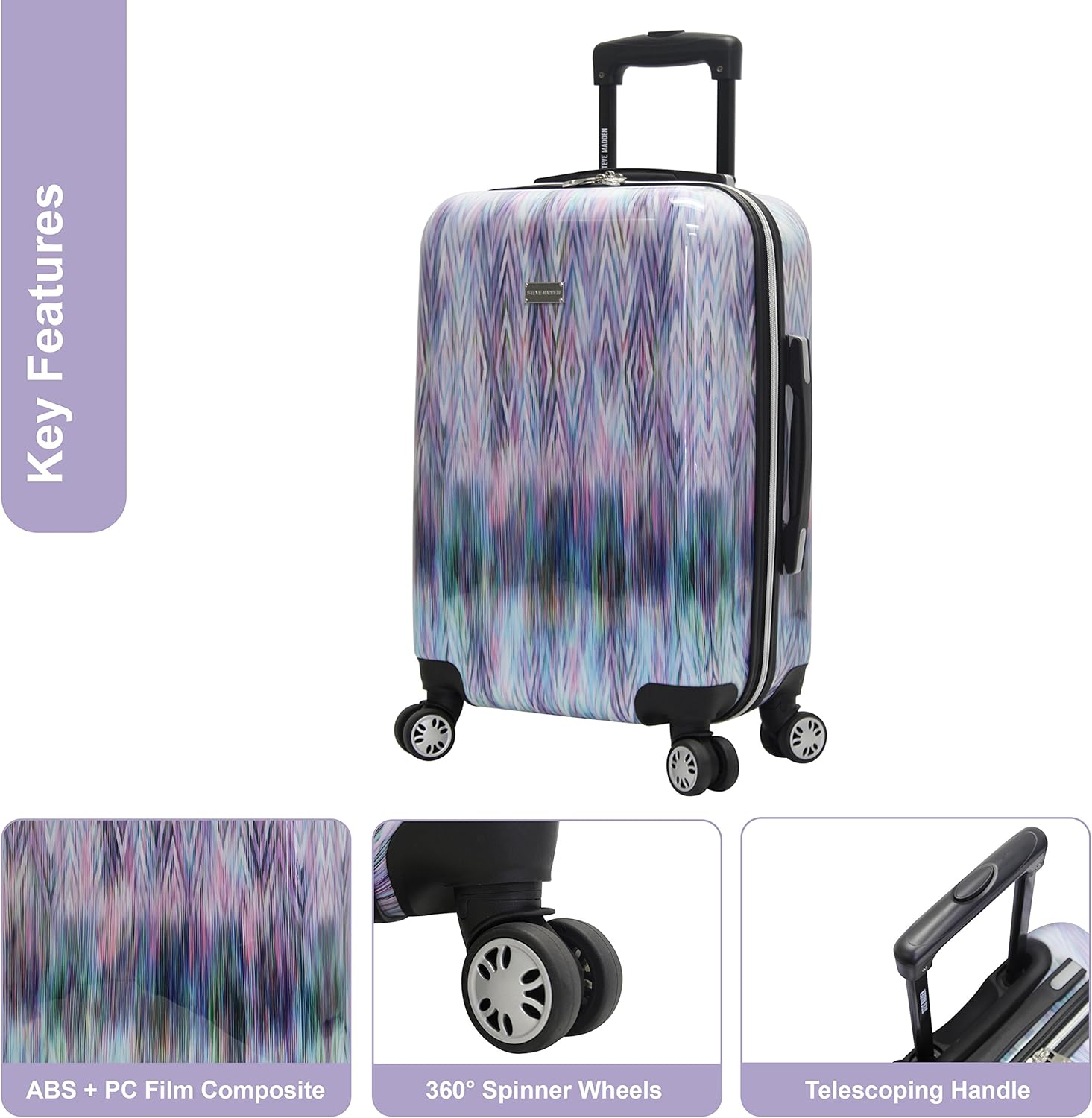 Review Steve Madden 20 Inch Carry On Luggage Collection Scratch