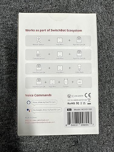 Miniatura 13 de SwitchBot Monitor de bebé con cámara, audio bidireccional de conversación, cámara panorámicainclinable 2K Ultra HD para seguridad del hogar, cámara