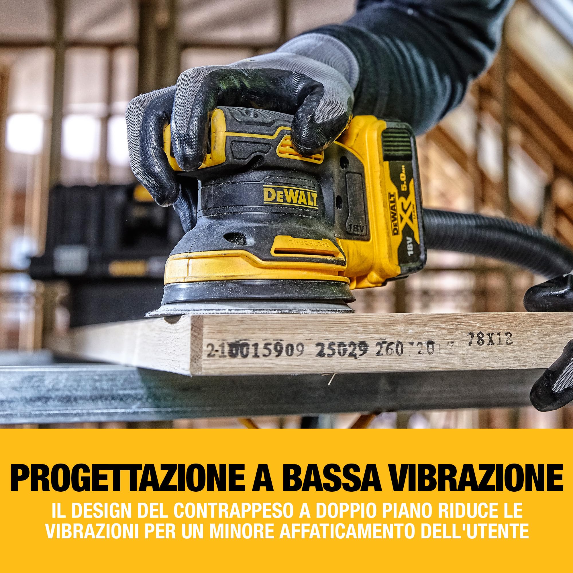 DEWALT Levigatrice Brushless 18V XR 125mm DCW210N-XJ