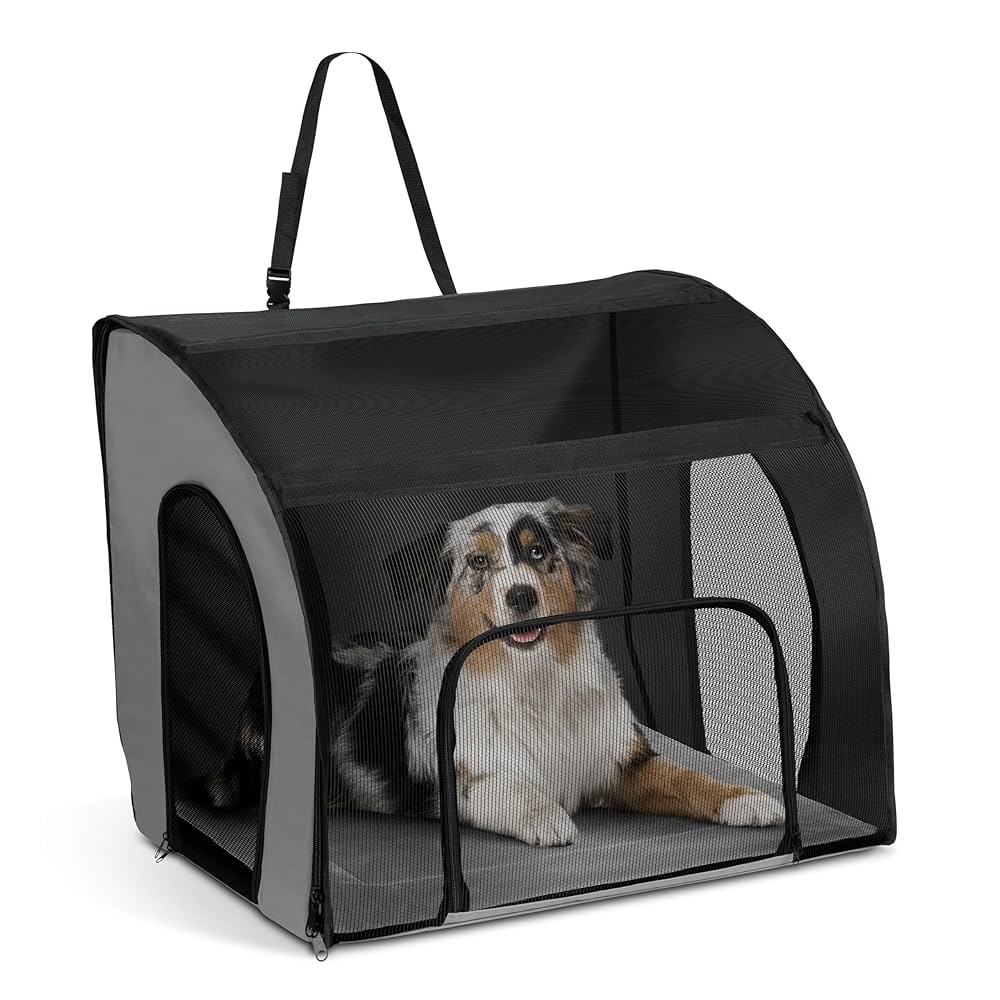 Dog travel carrier. XL size 犬用旅行キャリア Amazon.com : K&H Pet Products Enclosed Large Dog Car Seat