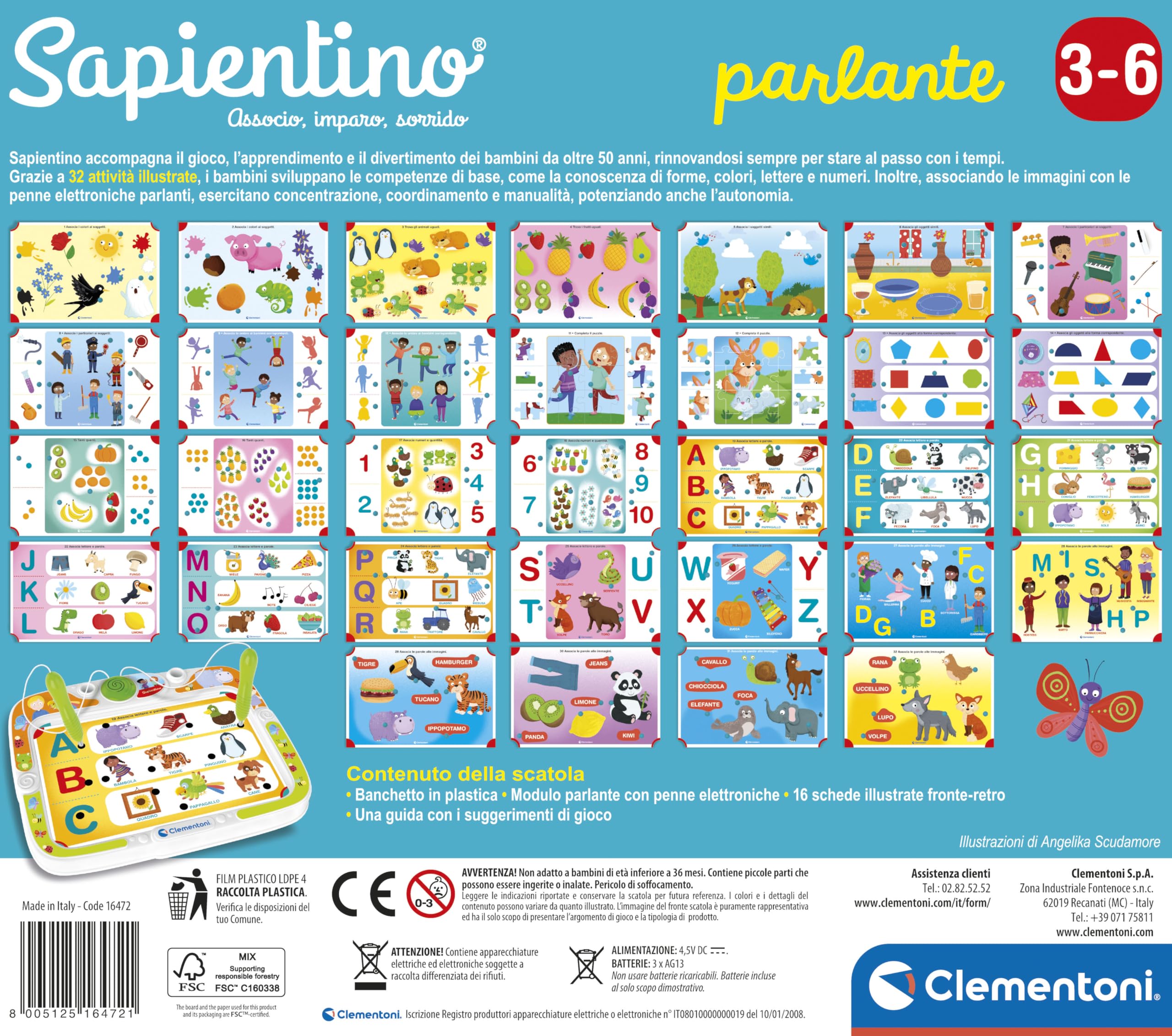 SAPIENTINO CLEMENTONI PENNA PARLANTE 1000 QUIZ