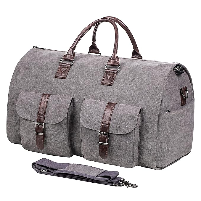 Sac De Voyage Convertible Seyfocnia - Bagage à Main Cabine - Gris