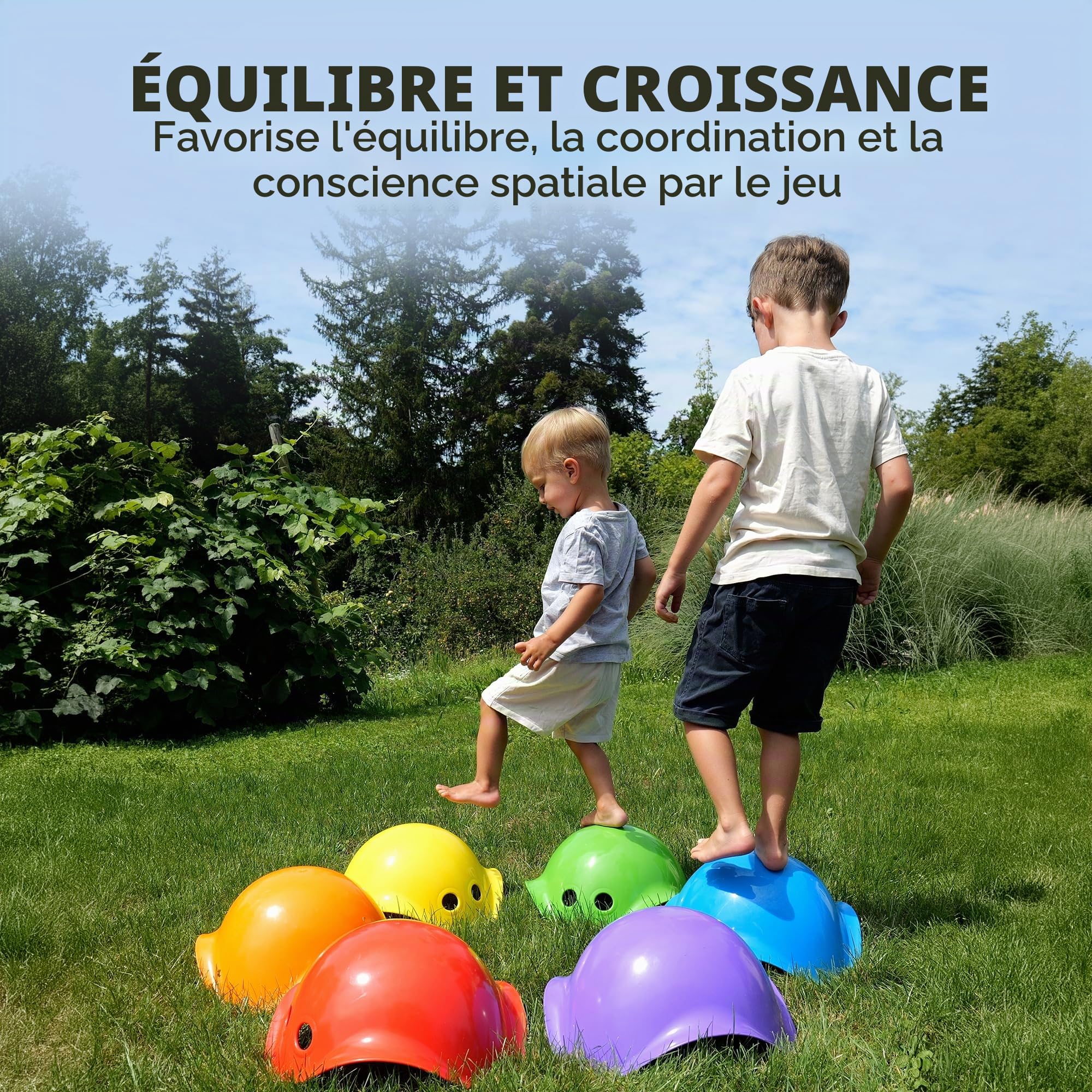 MOLUK 2843508 Bilibo Terracotta Bol d'équilibre et de Jeu pour Enfants à partir de 2 Ans Jouet éducatif innovant
