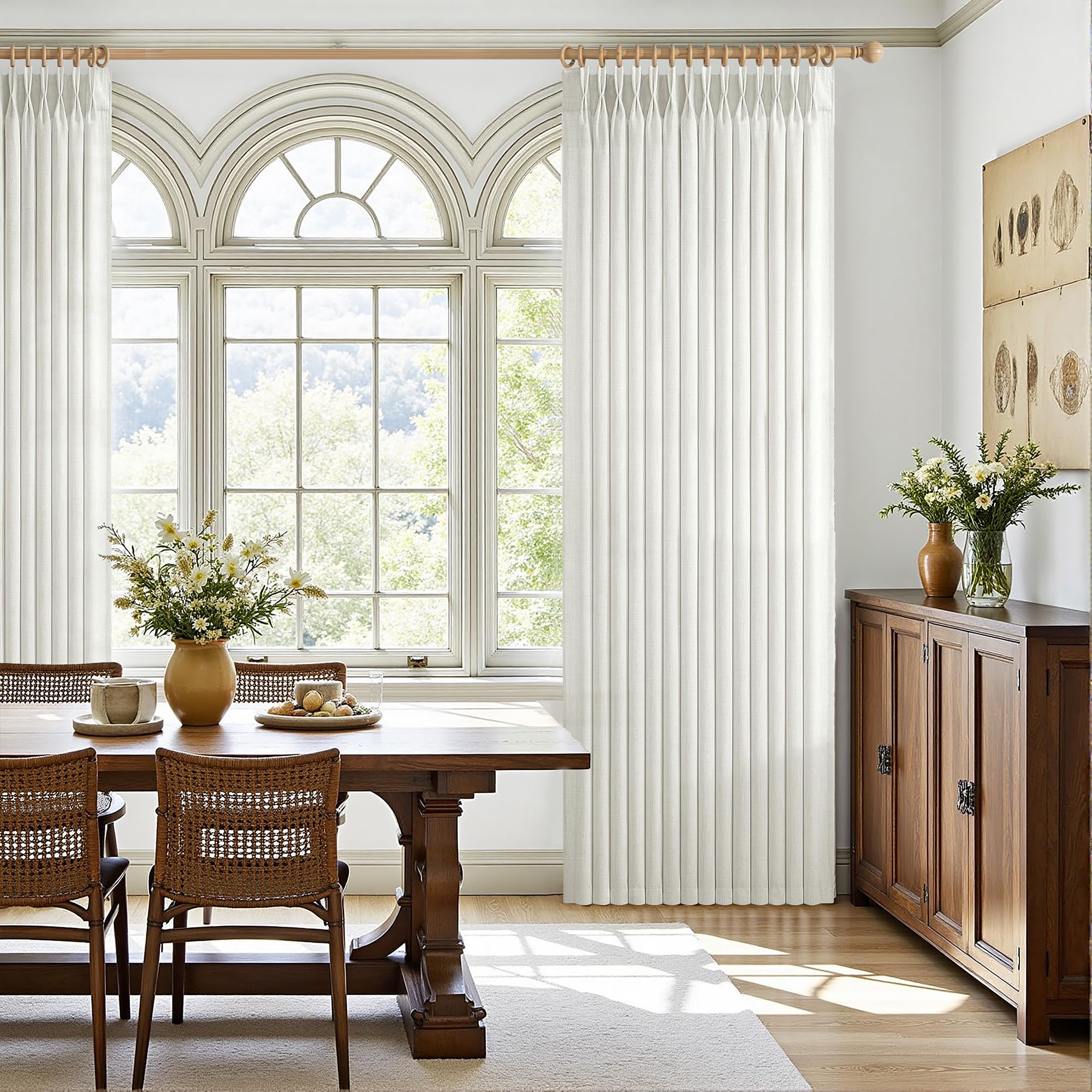 Linen Curtains - Pinch Pleat, Light Filtering -9