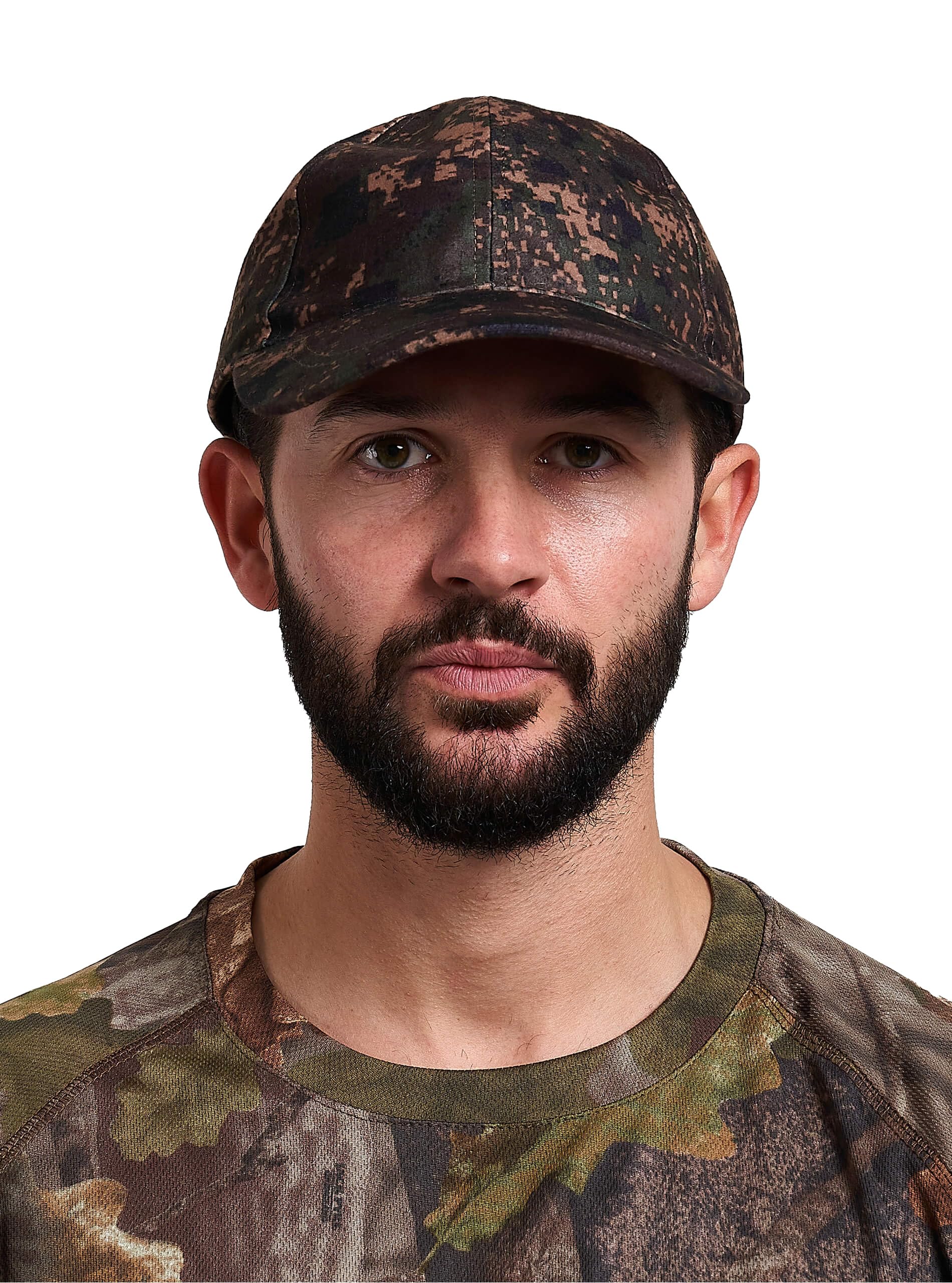 Stealth Baseball Cap, Waterproof Breathable Silent Fabric, Adjustable Country-Style Hat for Men with Duckbill Peak, Hook & Loop Adjuster, Perfect for Outdoor & Casual Wear - Digicam