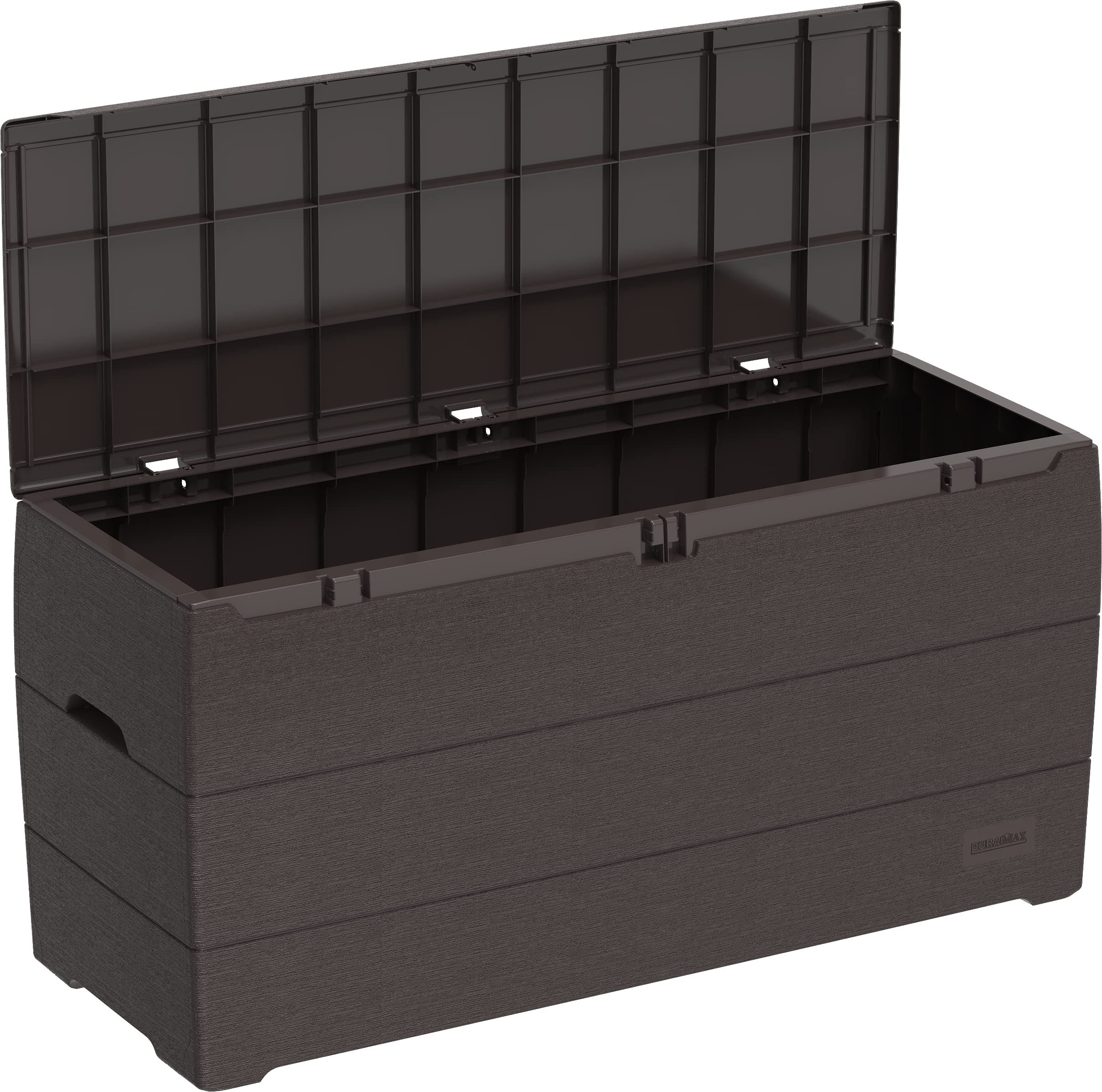 Duramax - Arcón baúl - 270 L - PVC - color gris antracita - con ruedas