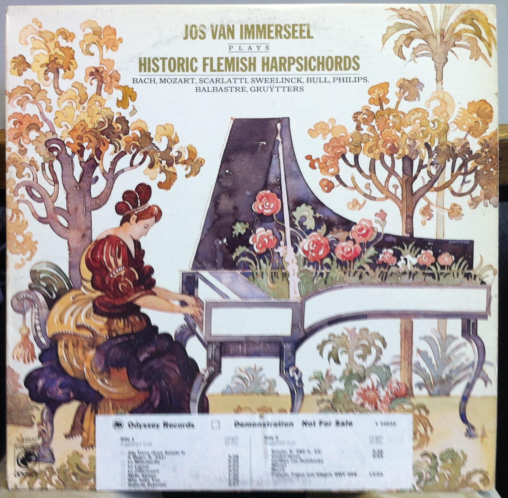 JOS VAN IMMERSEEL PLAYS HISTORIC FLEMISH HARPSICHORDS vinyl record