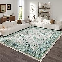 Vista 62 de Rugcomf Alfombra de pasillo de 2' 6'' x 8' lavable, alfombra boho suave, antideslizante, de lana sintética, alfombra vintage para cocina, entrada