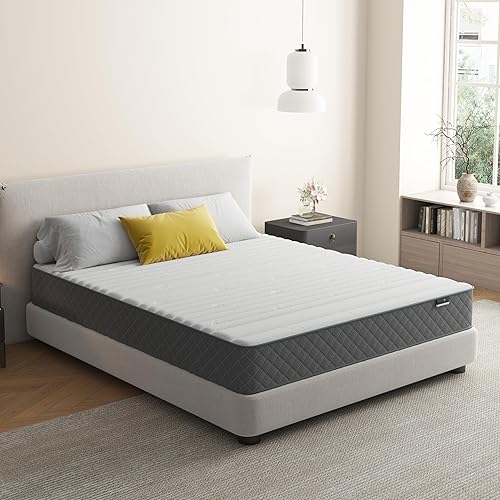 Miniatura 8 de PurrJoys Firm Full Mattress,10 Inch Hybrid Full Mattress in a Box with Gel Memory Foam, Pocket Innerspring, Pressure Relief, Motion Isolation,