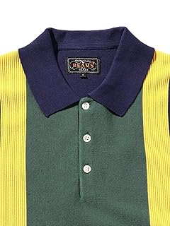 Stripe Cotton Knit Polo Shirt 38-02-0004-156 38020004156: Navy Stripe Cotton Knit Polo Shirt 38-02-0004-156 38020004156: Navy