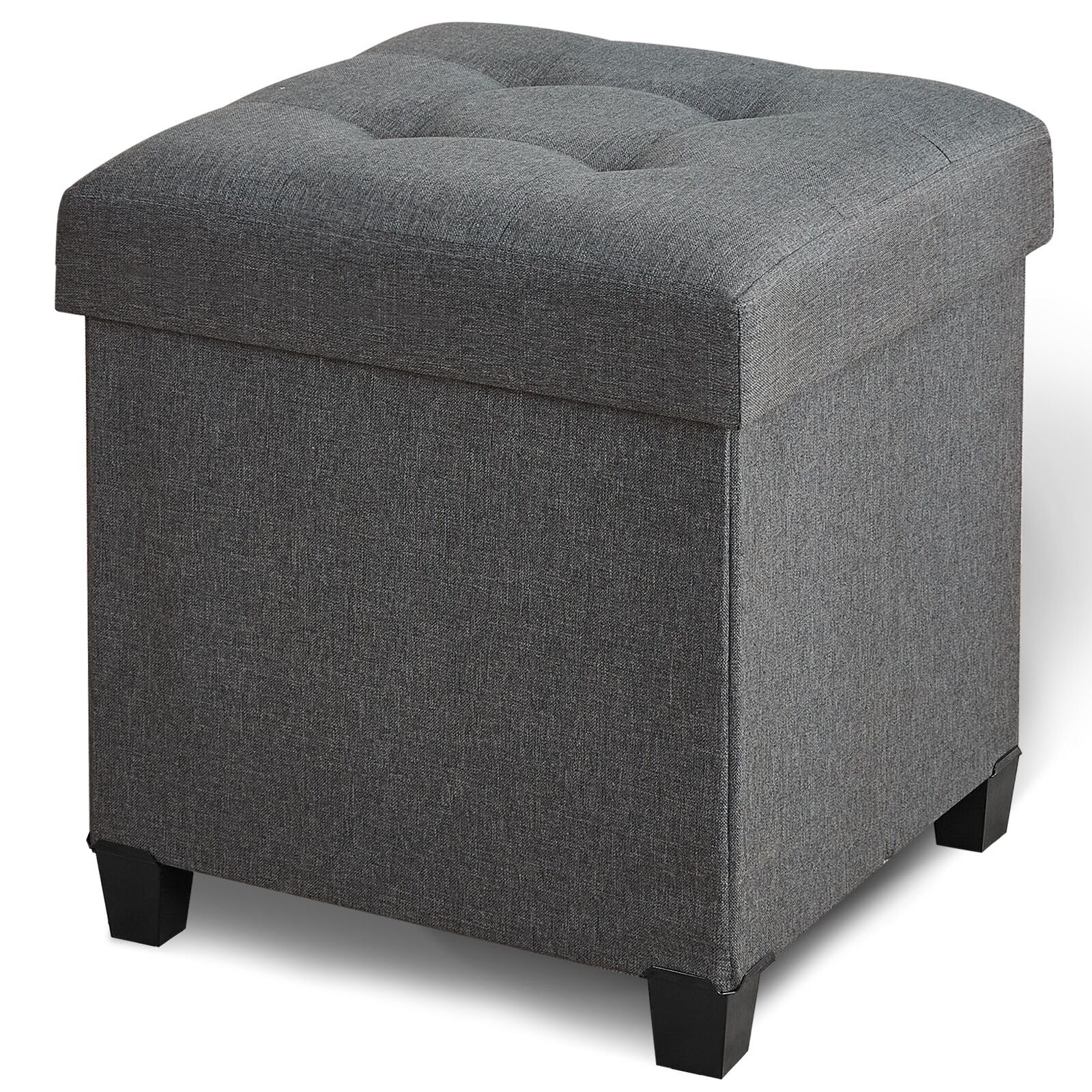 FIMIVIBI Storage Ottoman Grey