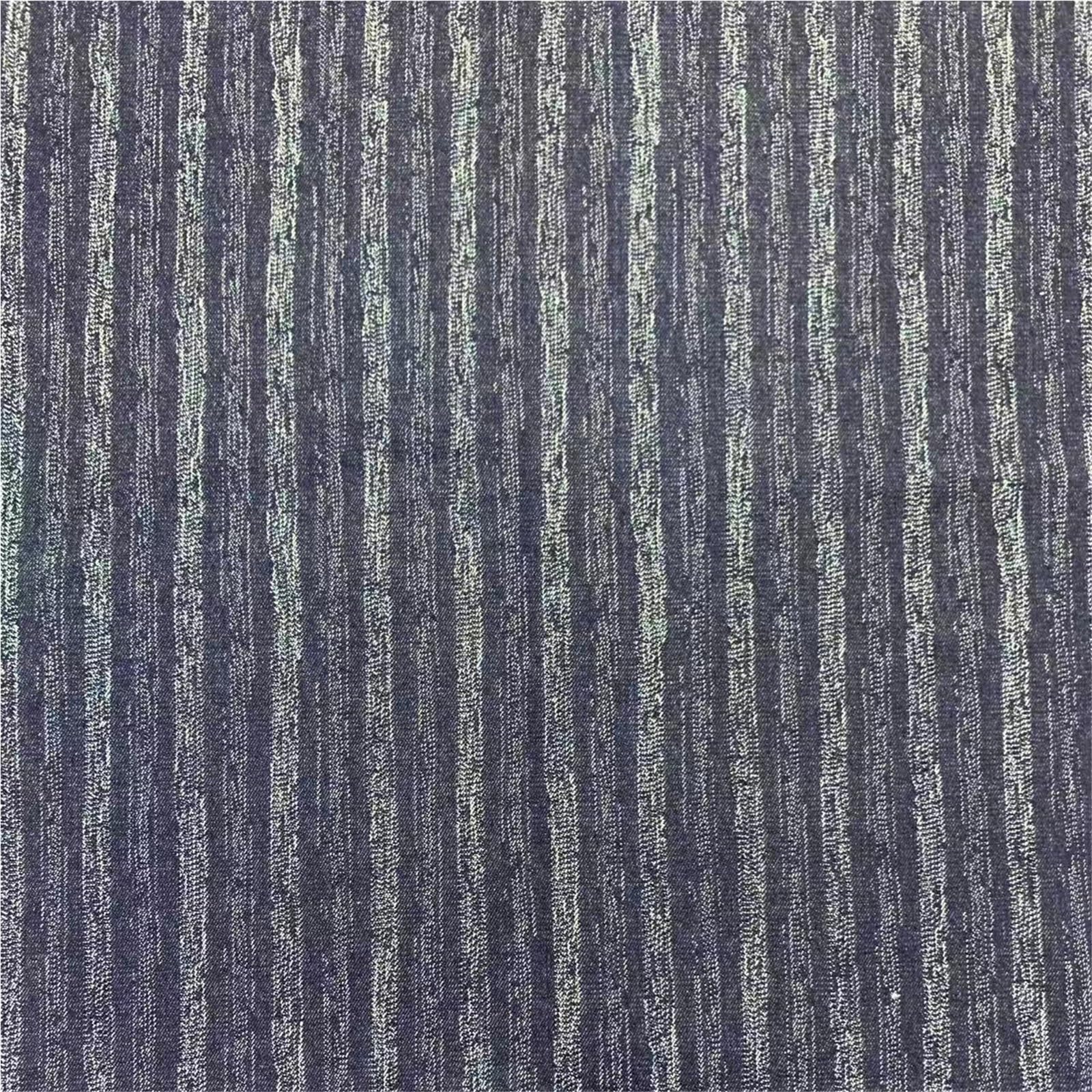 Tessuto denim lavato Materiale da cucire morbido e indossabile for abiti Borse Pantaloni Cappelli Panno tessile con motivo a strisce(Color-01)