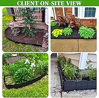 Vista 9 de Borde de Jardín Negro de 20 Pies, Borde de Paisajismo de 6 Pulgadas de Alto con 20 Piezas de Estacas de Jardín de 7.8 Pulgadas de Altura, Borde