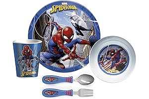 Zak! Designs Spiderman 5-Piece Dinnerware Set
