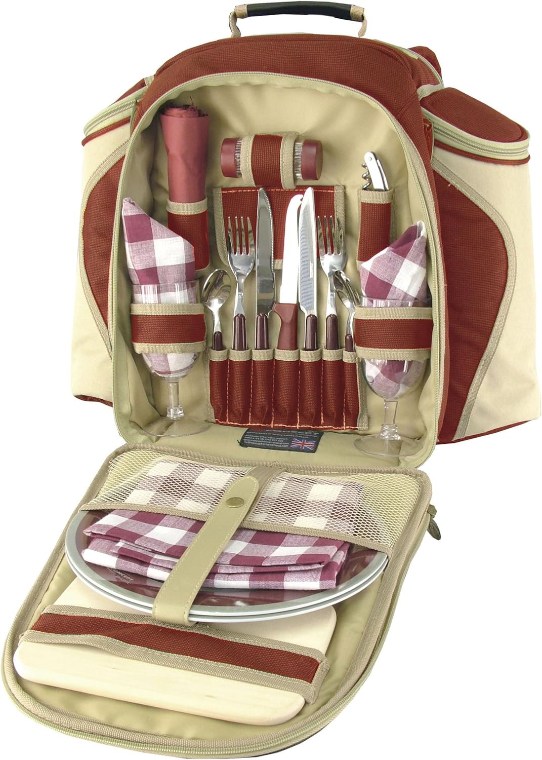 Contour Picnic Backpack 2 Person Mulberry Red Picnic Picnic