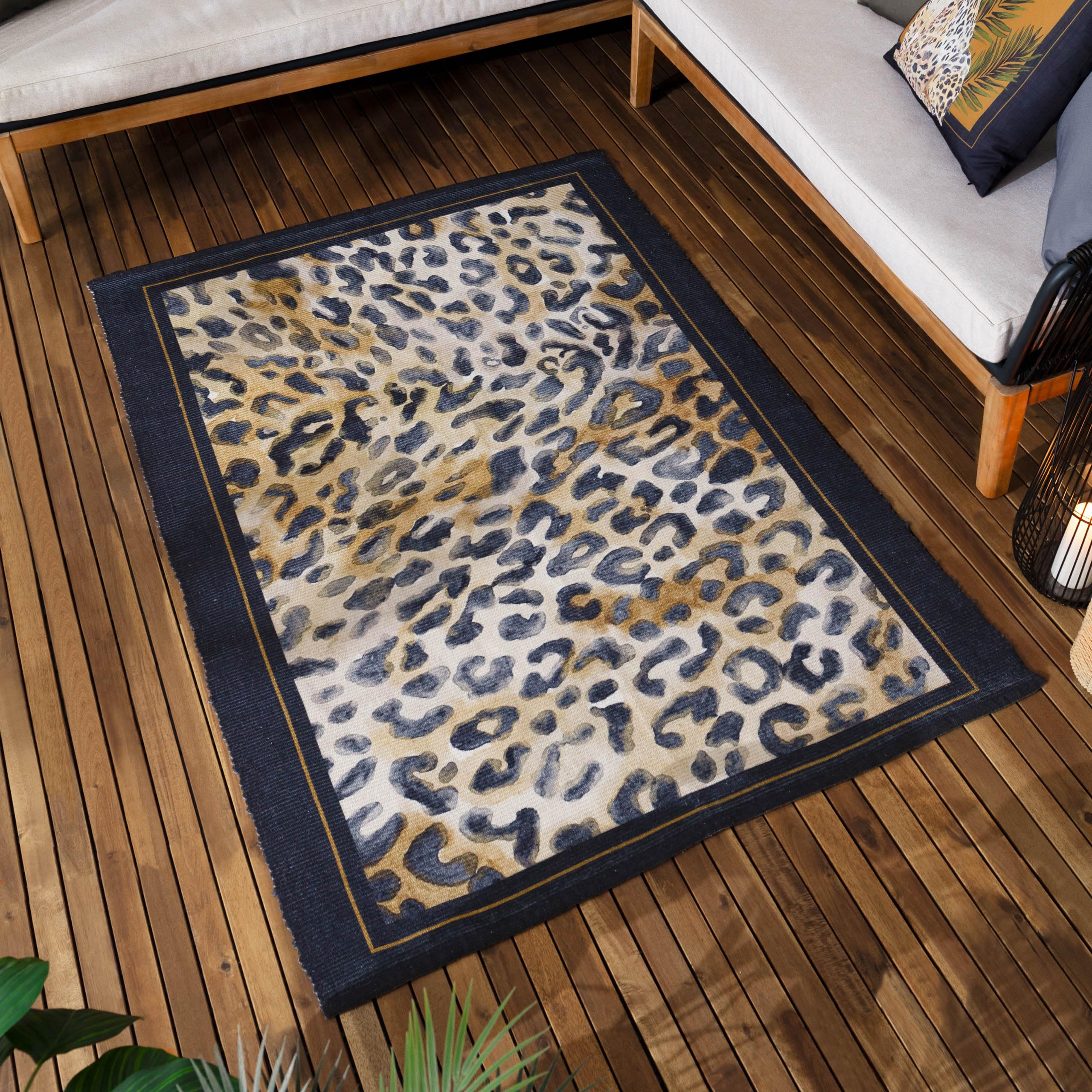 B&Q -  Leopardis Leopard Printed Indoor/outdoor Rug