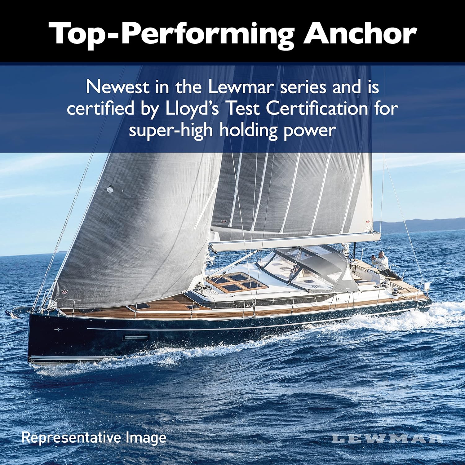 Lewmar Galvanized Steel Epsilon Anchor for Power and Sailboats